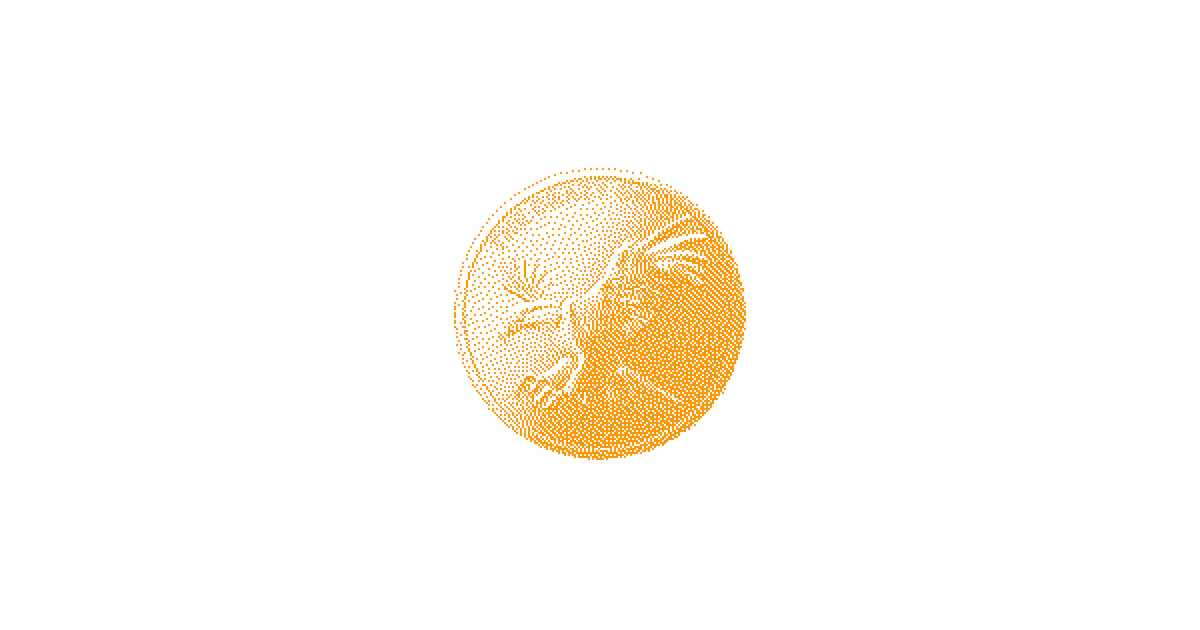 Orange dithered coin emoji for cheap Apple Search Ads installs