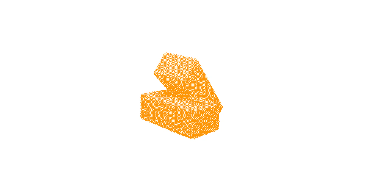Orange dithered brick emoji for Superwall Apple Search Ads ROAS